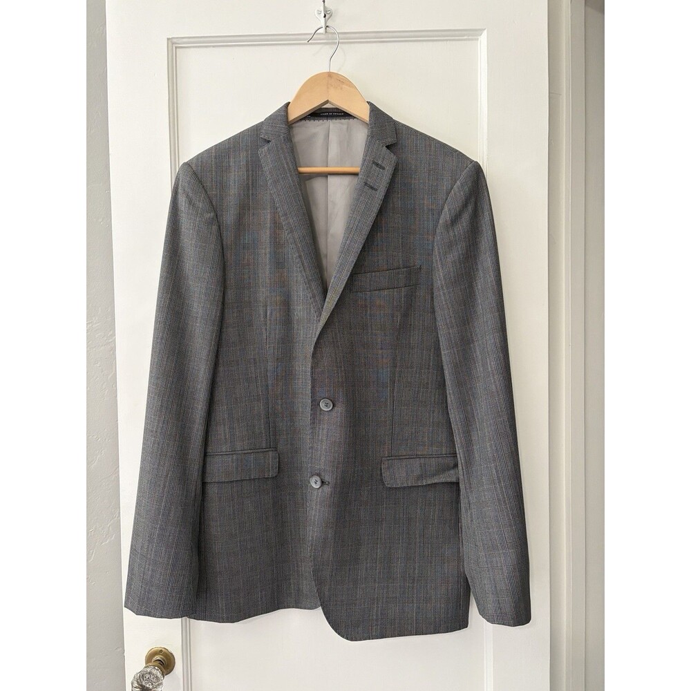 Tiger of Sweden Mens 38R Blazer Vitale Barberis Canonico Plaid Sport Coat Preppy